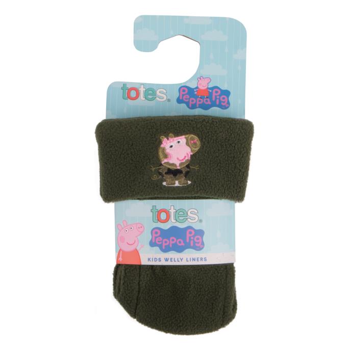 totes® Peppa Pig™ Childrens Novelty Welly Liner George Extra Image 1